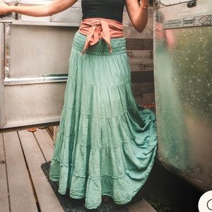 Cotton Flower Flutter Skirt